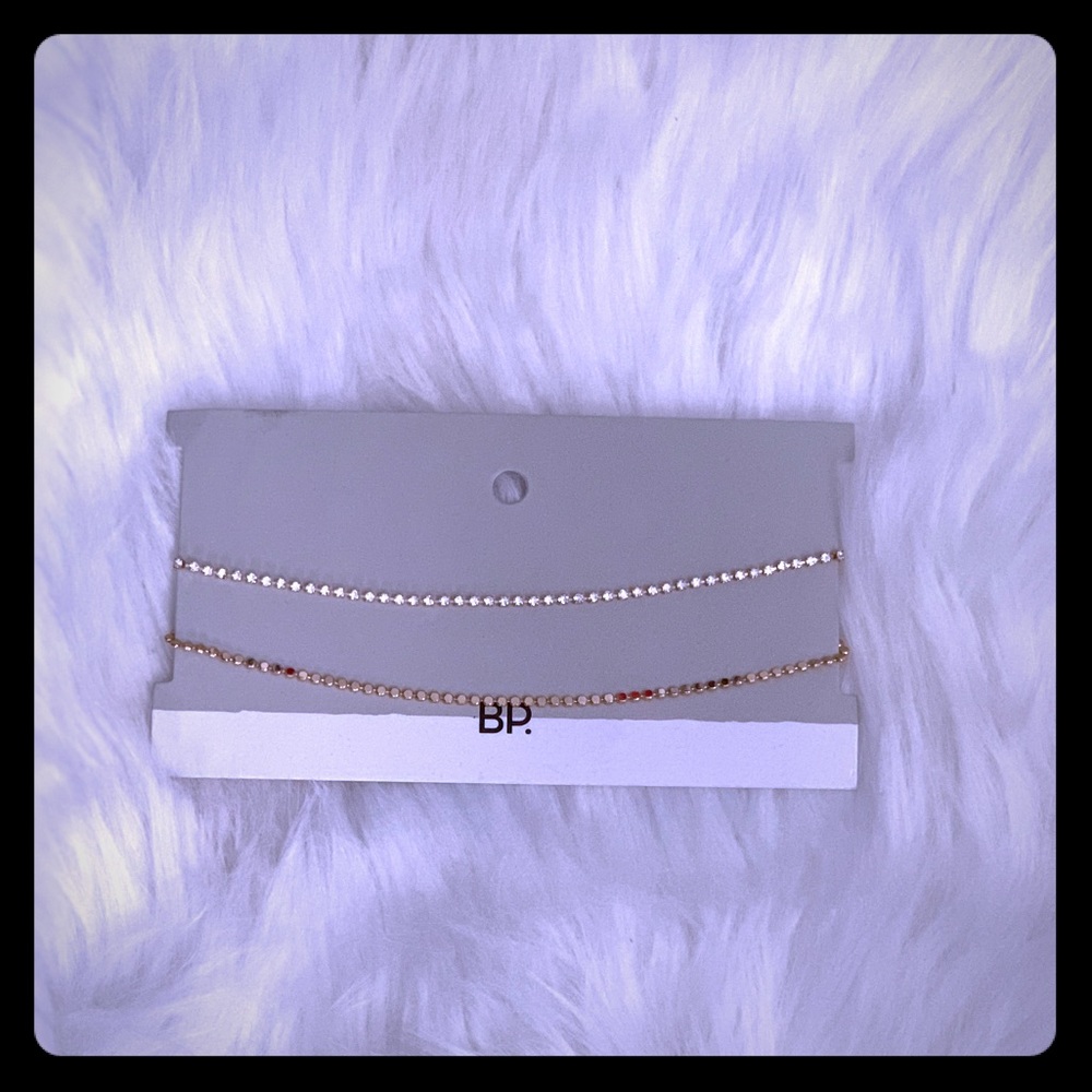 BP Double Rhinestone & Gold Choker